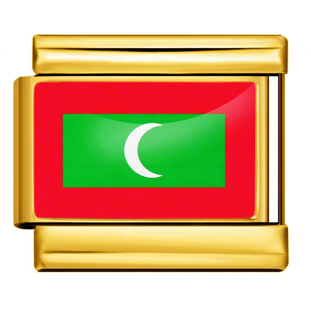 Maldives Flag, Gold