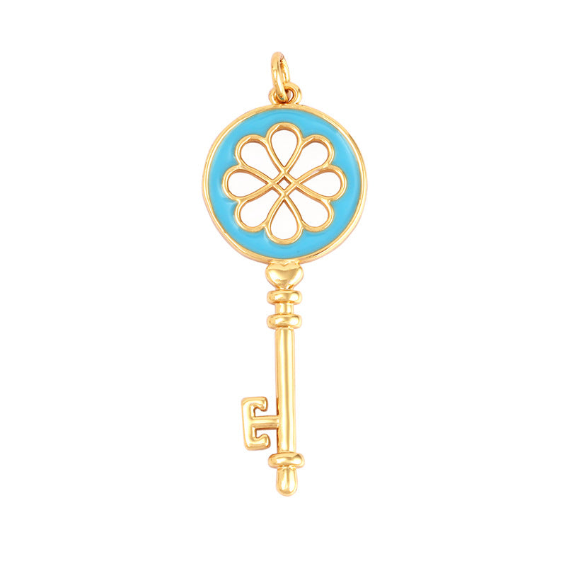 Flower Key Light Blue