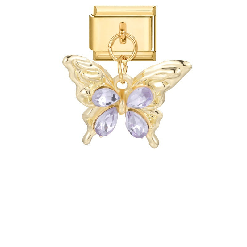 Lilac Crystal Butterfly