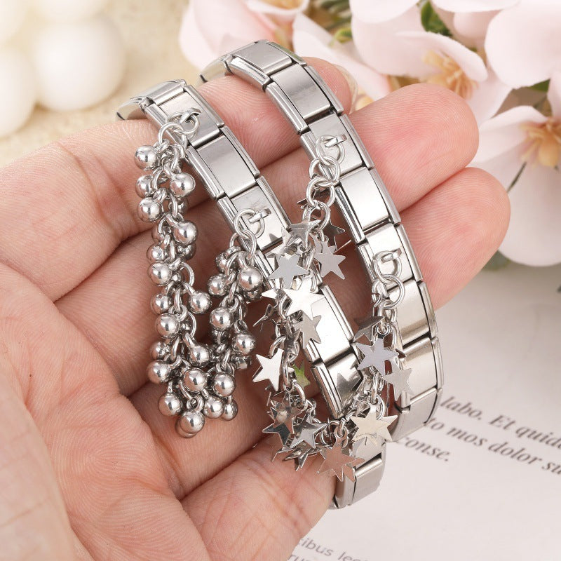 Silver Double Chain Charms