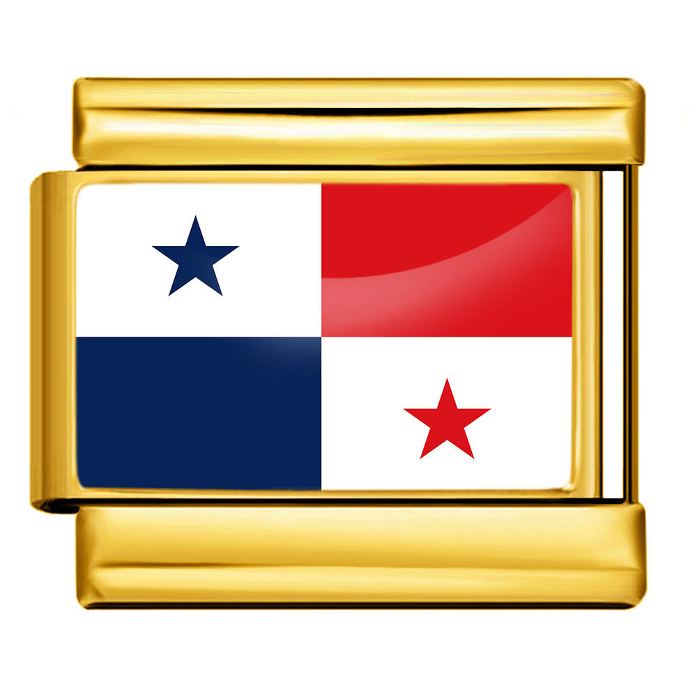 Panama Flag, Gold