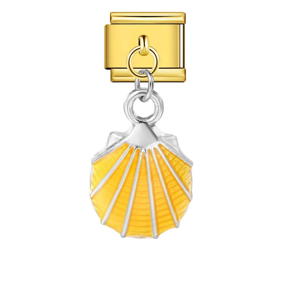 Gold Dangle Charms, Shells, Pearls and Mermaid Tails
