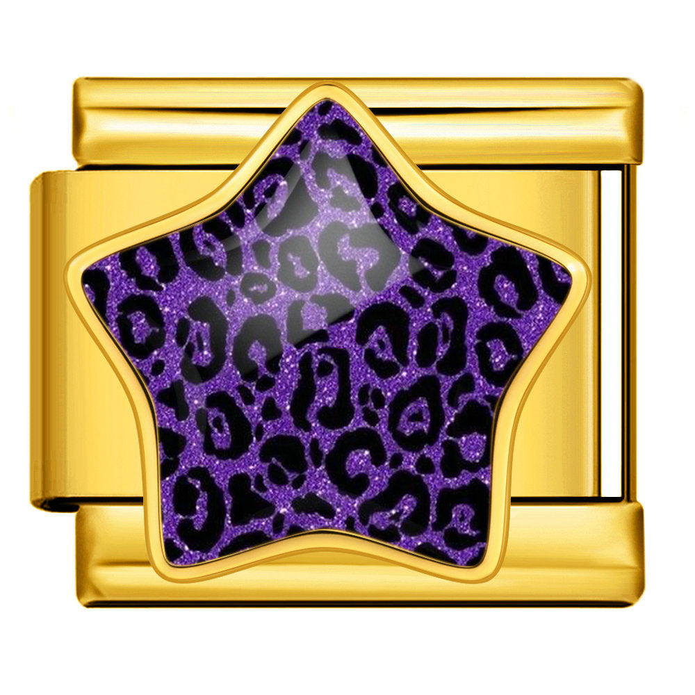 Gold Purple Leopard