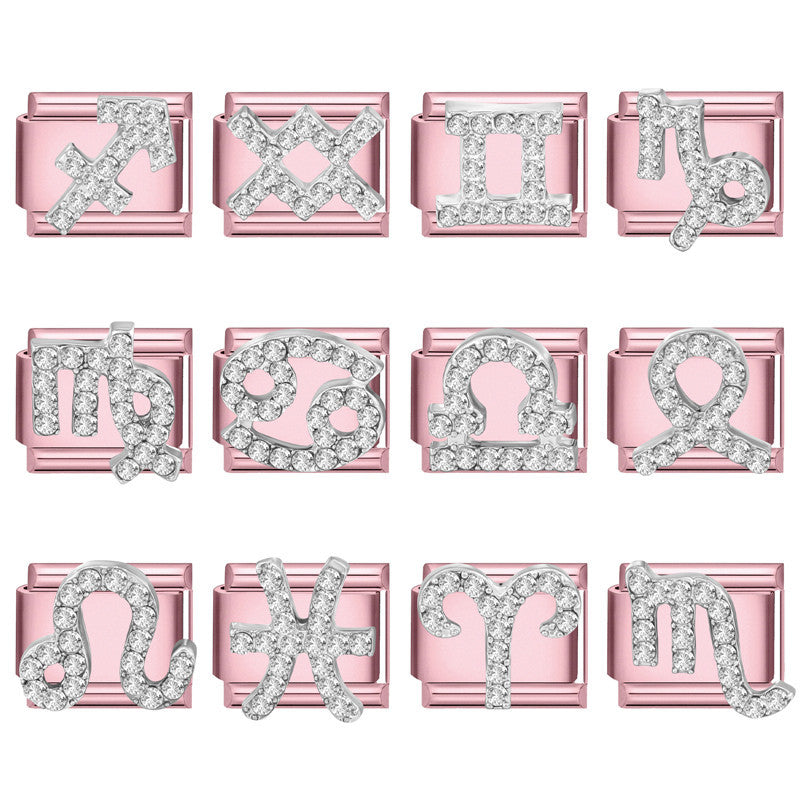 Zodiac Charms with Crystals