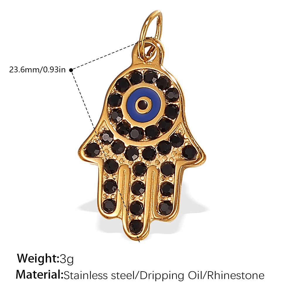 Black Crystal Hamsa
