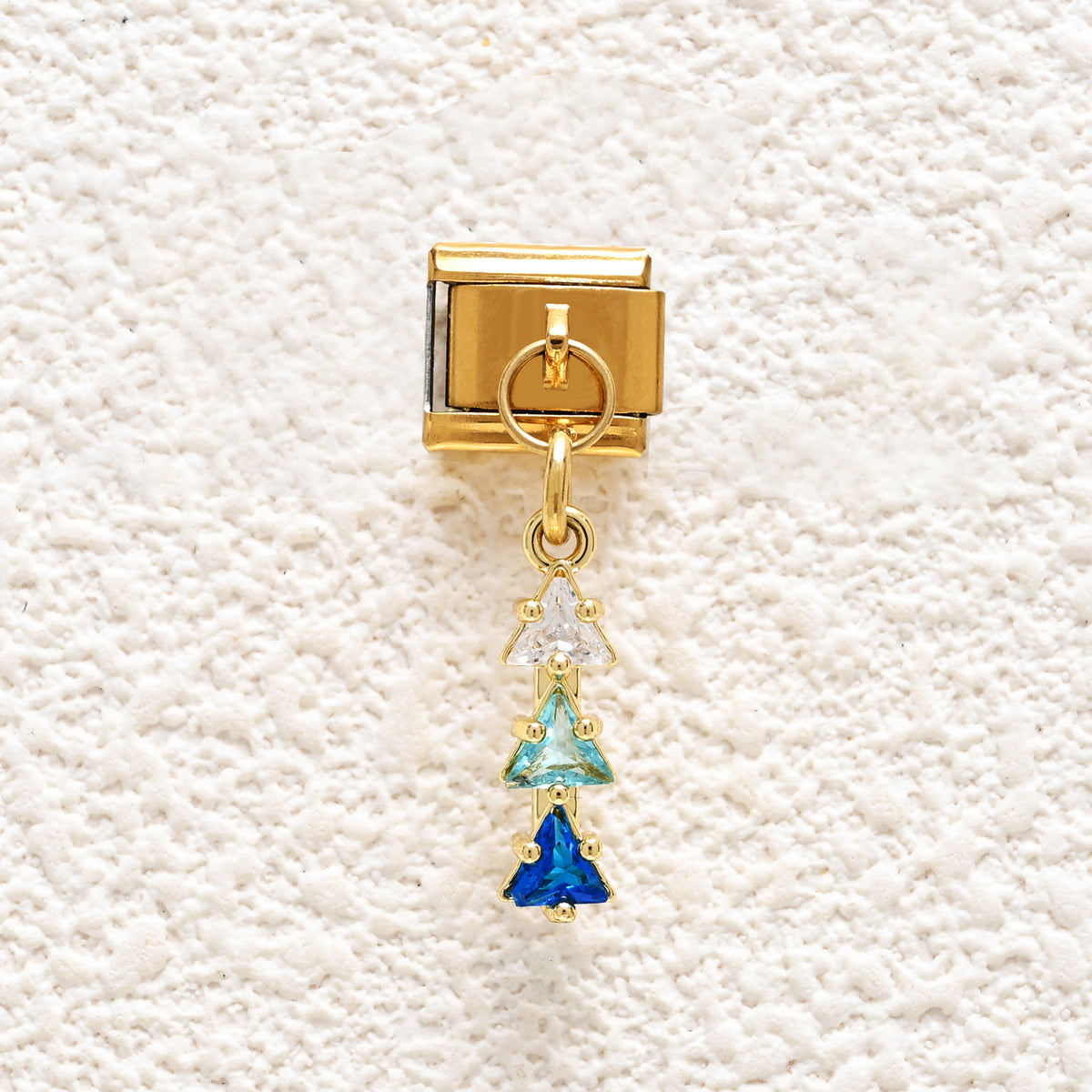 Aqua Blue Crystal Drop