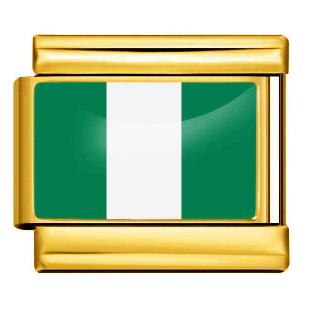 Nigeria Flag, Gold