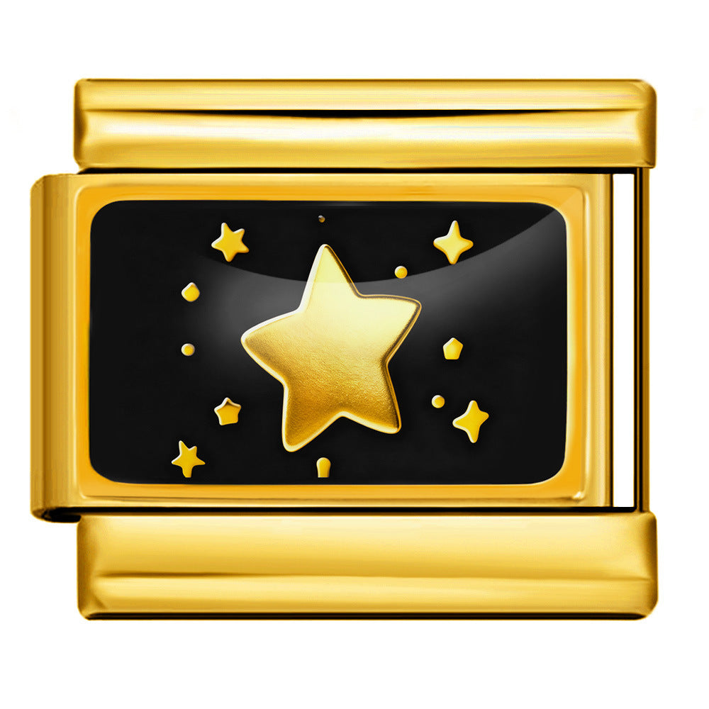 Star with Dots, Gold