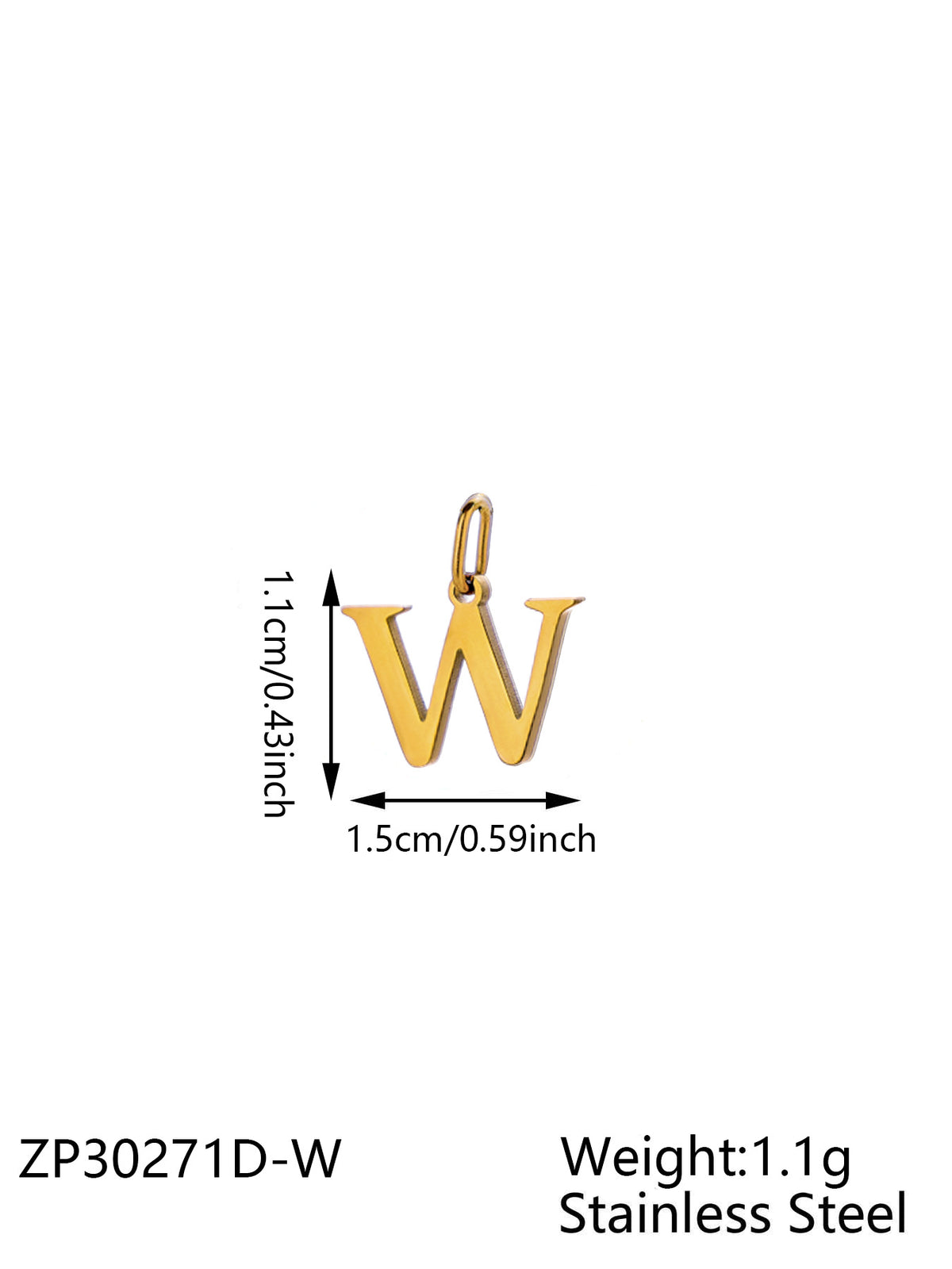 Gold Letter W