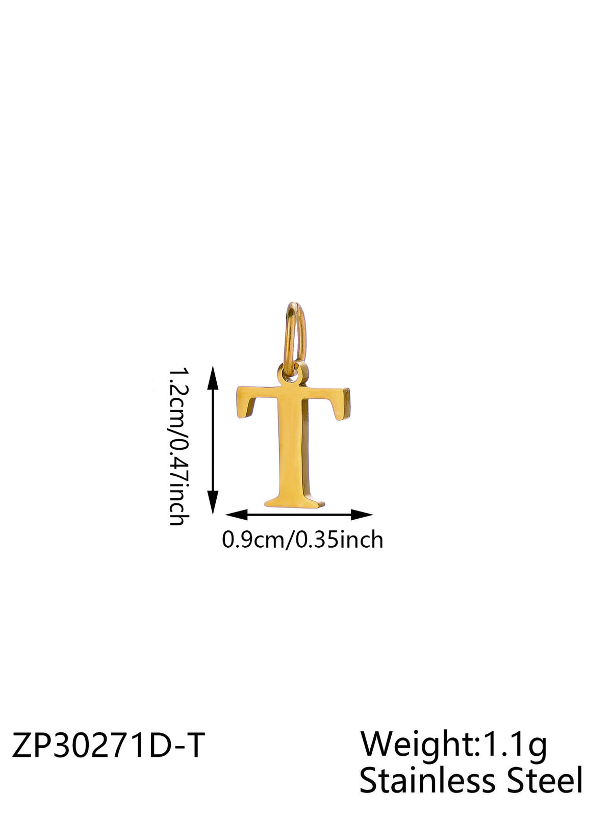 Gold Letter T