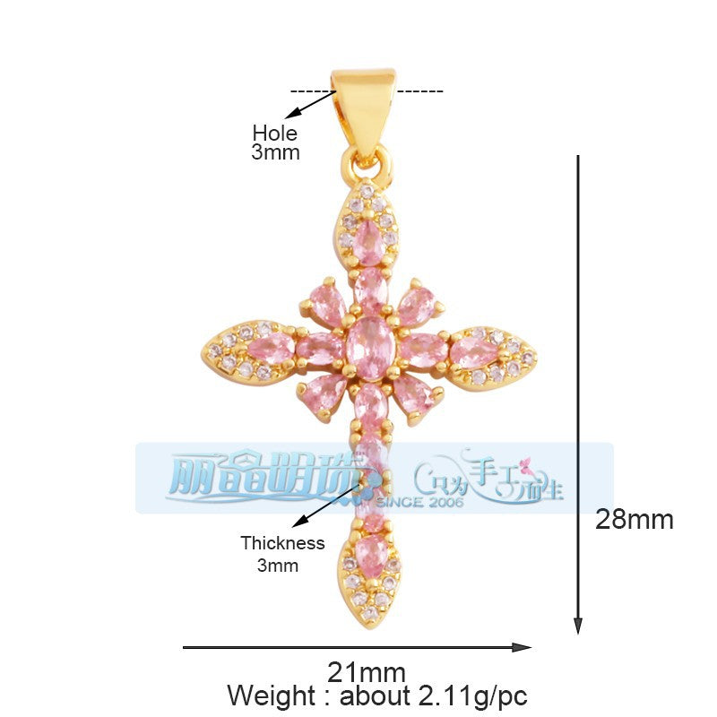 Crystal Cross Pendants