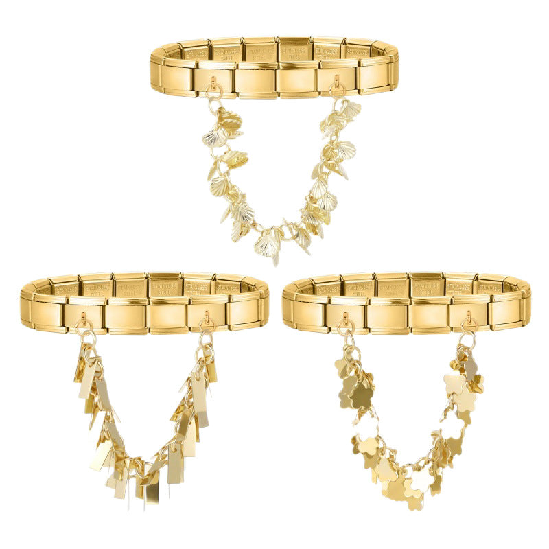 Gold Double Chain Charms